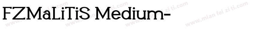 FZMaLiTiS Medium字体转换